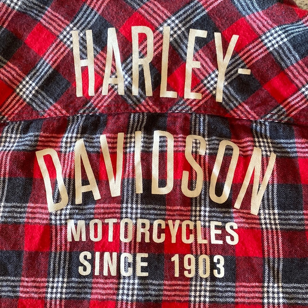 Harley Davidson Red Flannel